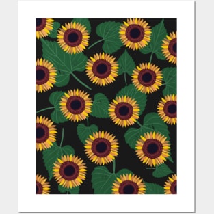 Sunflower summer garden Posters and Art